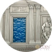 Palau 3rd Edition RENAISSANCE series TIFFANY ART Silver coin $10 Antique finish 2007 Ultra High Relief 2 oz